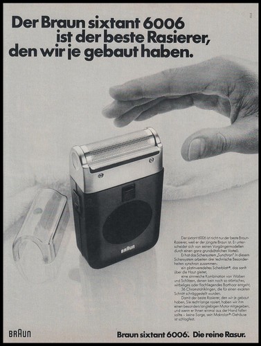 Braun sixtant 6006 reklame - braun,